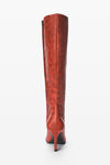 Alexander Wang red multi vivica 85 皮革及膝靴