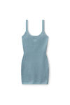 alexander wang 金银纱吊带背心连衣裙 ariel blue