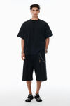 Alexander Wang black 黑色棉质徽标 t 恤