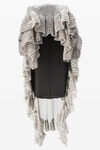 Alexander Wang white divina pochette crystal mesh