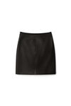 alexander wang bodycon mini skirt in leather black