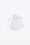 Alexander Wang white white button up shirt with logo nameplate