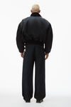 alexander wang pantaloni sartoriali elasticizzati in twill black