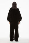 alexander wang 拷花丝绒运动裤 black