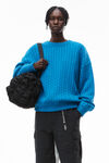 CABLE KNIT PULLOVER IN RIBBED COTTON