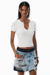 Alexander Wang soft white white logo nameplate pullover