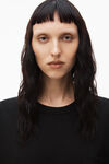 Alexander Wang black t-shirt à poche en crêpe de jersey