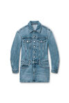 Alexander Wang vintage light indigo denim minidress in cotton