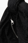 alexander wang hotfix crystal mini hobo in satin black