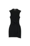 Alexander Wang black prestyled bodycon minidress