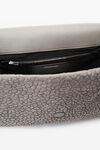 Alexander Wang grey ricco medium flap bag in nubuck leather