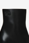 alexander wang nova 皮革圆头踝靴 black