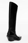 alexander wang donovan riding boot in leather black