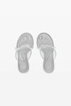 alexander wang nudie 105 闪光 pvc 凉鞋 silver