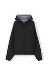Alexander Wang black unisex reversible raglan hoodie