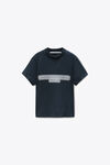 Alexander Wang washed black reflective halo print logo tee