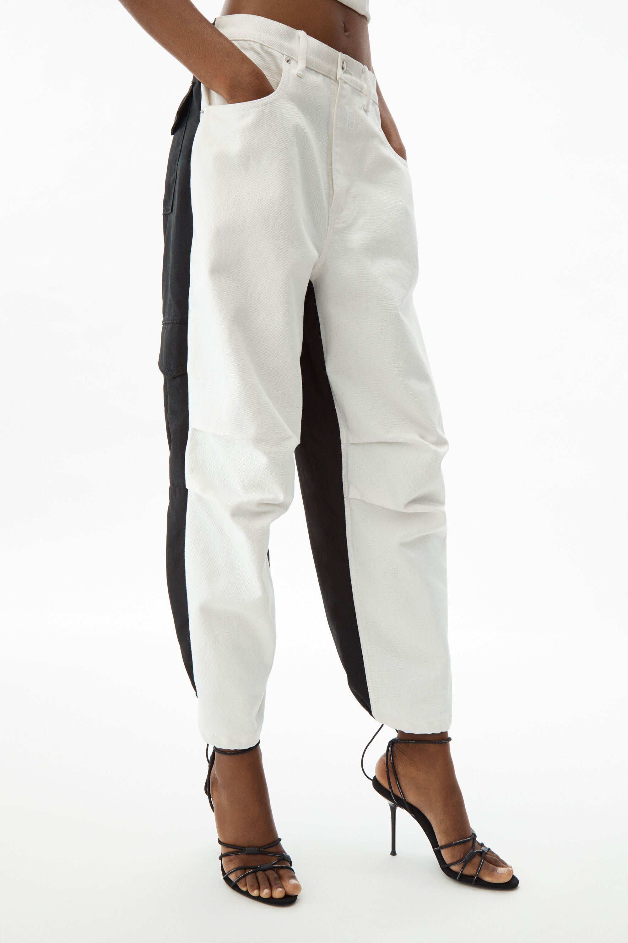 alexander wang pack mix hybrid cargo jean