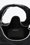 Alexander Wang black schwarze twyst mini-tasche aus memory-leder
