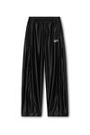 Alexander Wang black logo track pant with piping