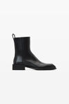 alexander wang throttle 皮革踝靴 black