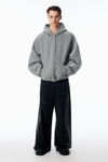 Alexander Wang sidewalk 厚实摇粒绒星星图案拉链连帽衫