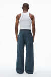 Alexander Wang washed graphite slim-leg pants in cotton