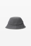 Alexander Wang washed asphalt distressed logo bucket hat