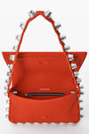 Alexander Wang fiery red roz wallet with crossbody strap in leather
