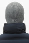 alexander wang 密织凹刻徽标巴拉克拉法帽 medium grey melange
