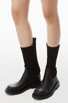 Alexander Wang black detroit sock boot