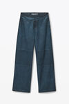 Alexander Wang washed graphite slim-leg pants in cotton