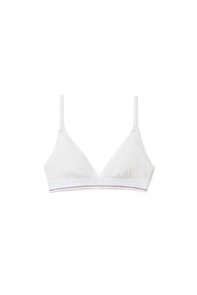 Alexander Wang Triangle Bralette In White