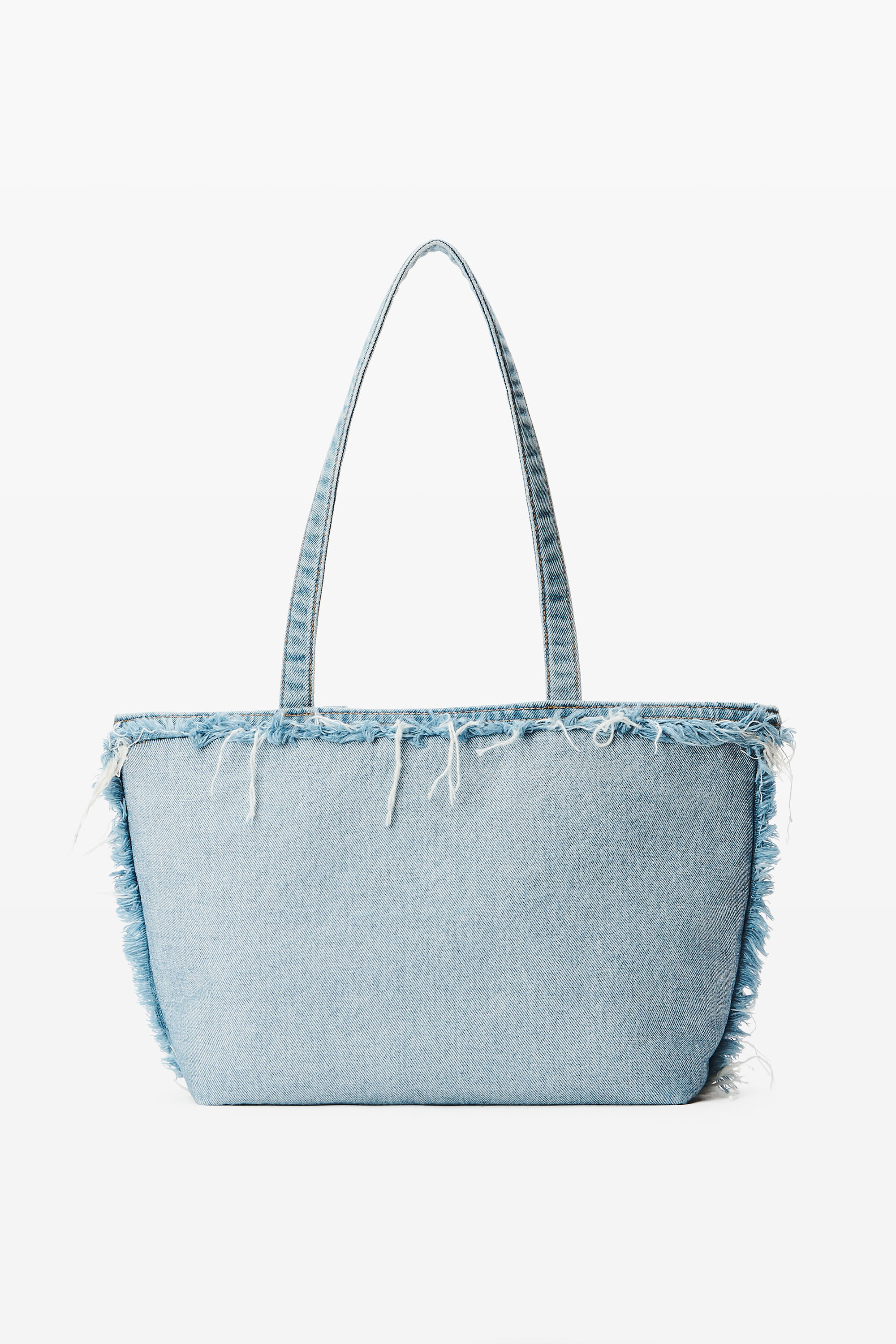 PUNCH DENIM MEDIUM TOTE in BLEACH BLUE | alexanderwang®