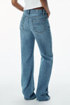 Alexander Wang vintage light indigo ez mid-rise jeans with logo pocket
