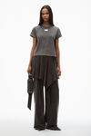 Alexander Wang washed cedar blade logo-embossed tee in cotton