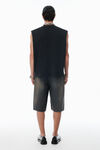 Alexander Wang black 黑色复古渐变效果无袖背心