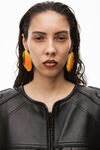 alexander wang 软皮革超大版型机车背心 black