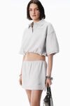 Alexander Wang light heather grey ライトグレー デコンストラクテッド ミニスカート