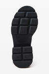 Alexander Wang black atlas lace-up platform boot in leather