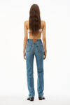 alexander wang fly 高腰堆叠牛仔裤 vintage medium indigo
