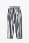Alexander Wang alloy graue sweatpants aus satin-faille