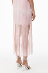 alexander wang mini robe débardeur à franges en nylon compact cradle pink