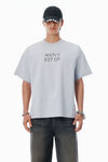 Alexander Wang light heather grey 浅灰色棉质宽松徽标 t 恤