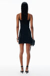 Alexander Wang black black crystal hotfix cami dress