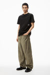 alexander wang acid wash tee in high twist jersey  acid black