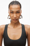 alexander wang chain-link earring in aluminum pv silver
