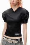 Alexander Wang black gepolstertes fußball-trikot