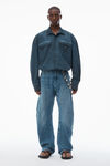 Alexander Wang washed graphite chemise oversize esprit workwear en coton