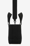 alexander wang ryan mini tote bag in rib knit black