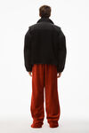 alexander wang クラッシュベロア トラックパンツ red